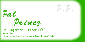 pal princz business card